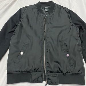Forever 21 black zip up jacket